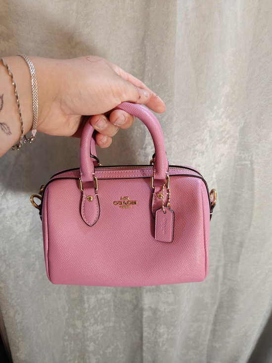 Coach Handbags - Coach Pink Mini Rowan
